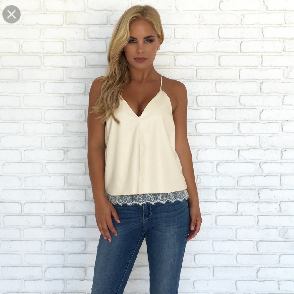 To The Max Vegan Leather Top